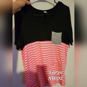 Beautiful, vibrant women's top size Large